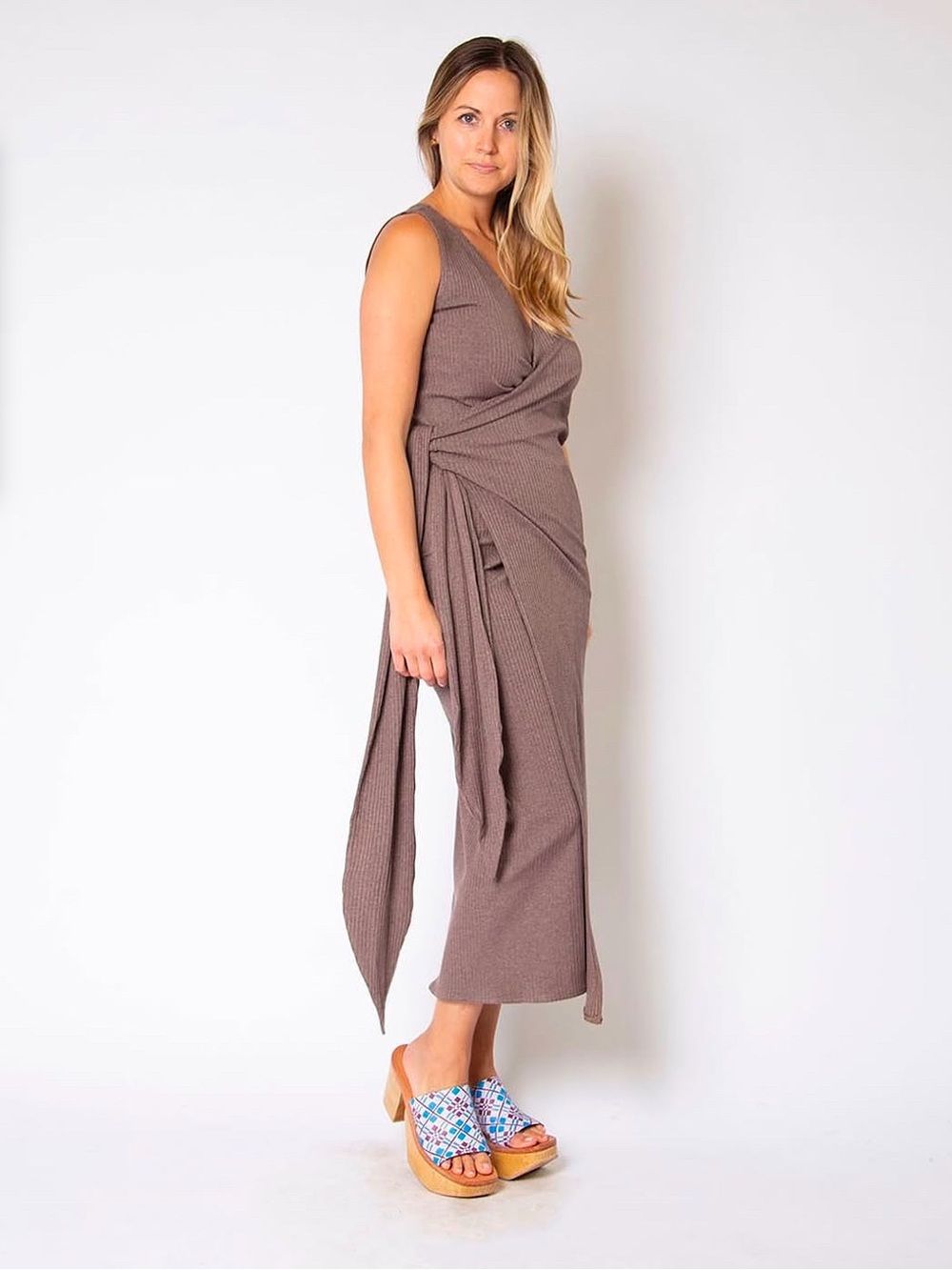 Hackwith Design House Sleeveless Wrap Dress